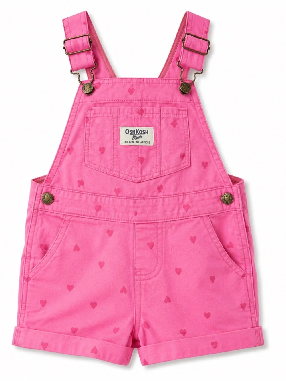 Osh Kosh Bgosh pink heart suspenders